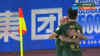 陶強龍?zhí)嫜a絕殺 浙江3-2海牛終結(jié)兩連敗