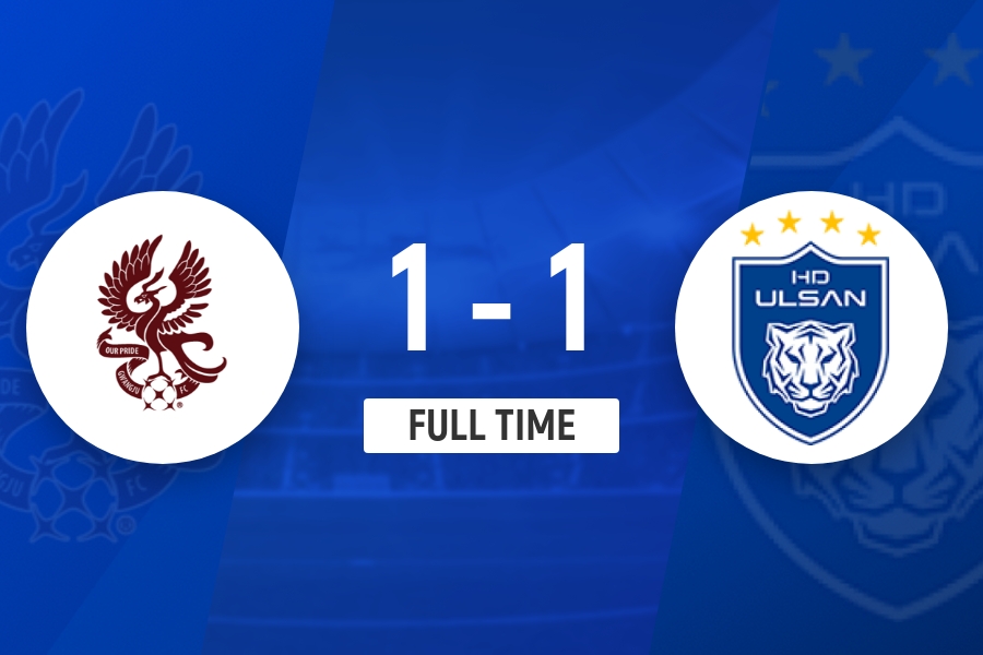 卡列洛文敏瑞互破門，光州FC1-1戰(zhàn)平蔚山現(xiàn)代